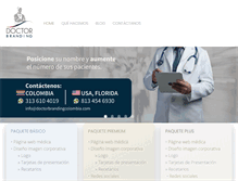 Tablet Screenshot of doctorbrandingcolombia.com